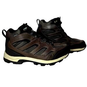 Eddie Bauer Men's Size 12 Graham Hiking Boots Leather Waterproof Brown